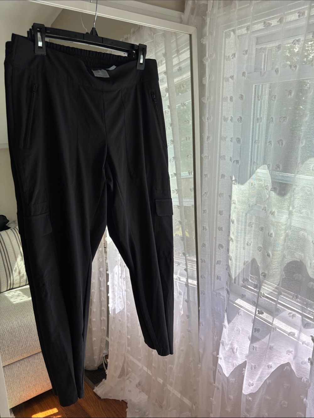Athleta Black Cargo Jogger Track Pants